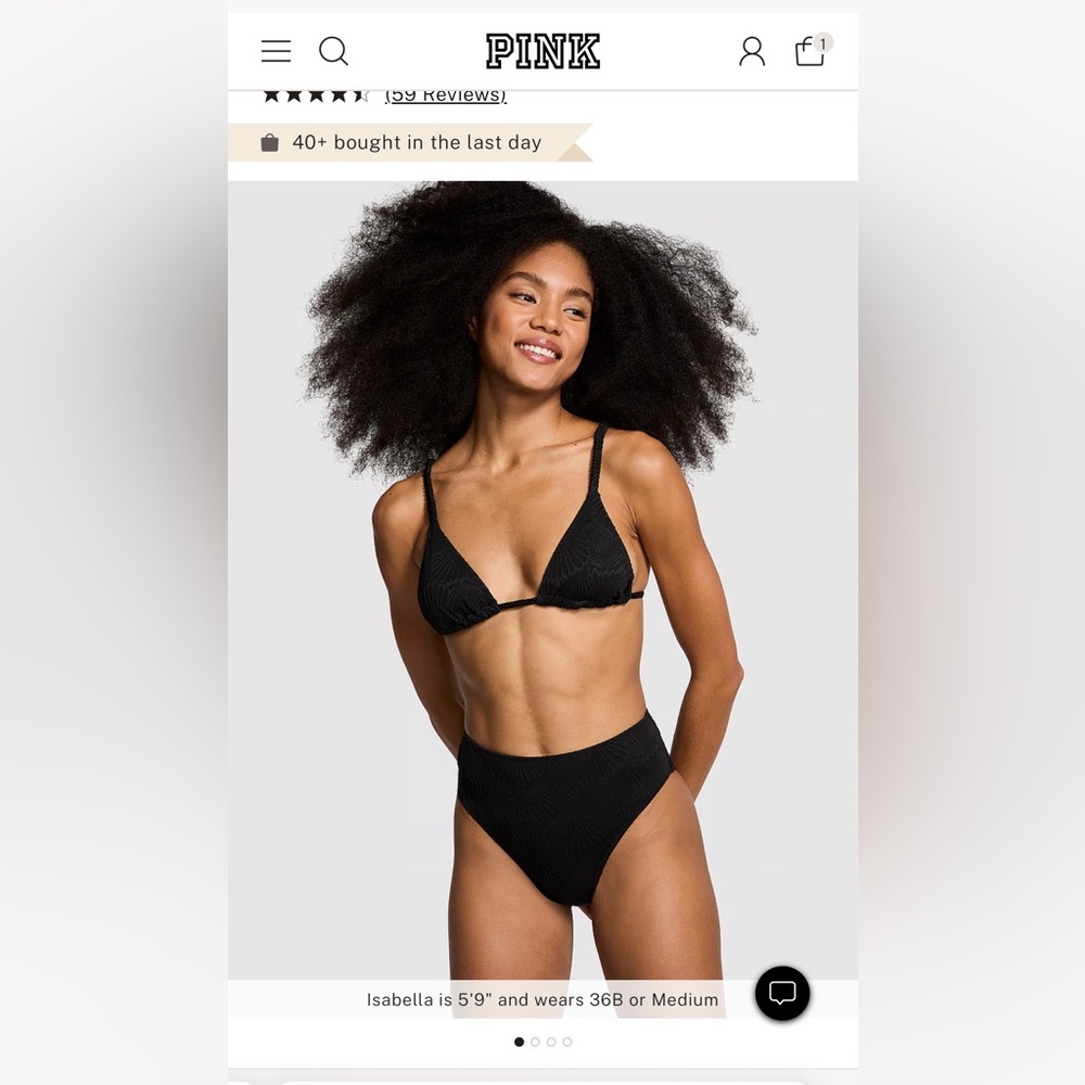 VS black bikini small
